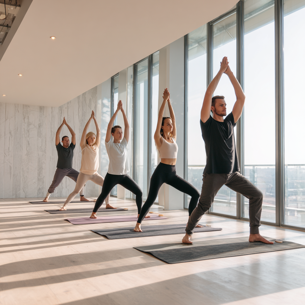 Йога клас з інструктором